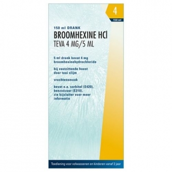 Teva Broomhex hcl drank 4mg/5mlpch