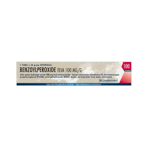 Teva Benzoylperoxide 100mg/g Hydrogel 30g