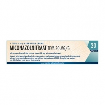 Teva Miconazolnitraat 20mg/g Crème 30g