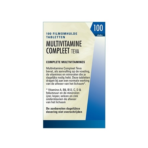 Teva Multivitamine Compleet Tabletten 100 stuks