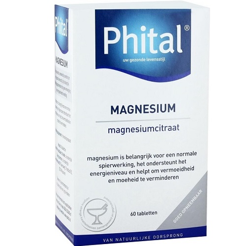 Phital Magnesium 200mg Tabletten 60 stuks