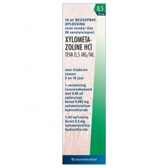 Teva Xylometazoline 0,5mg/ml 10ml