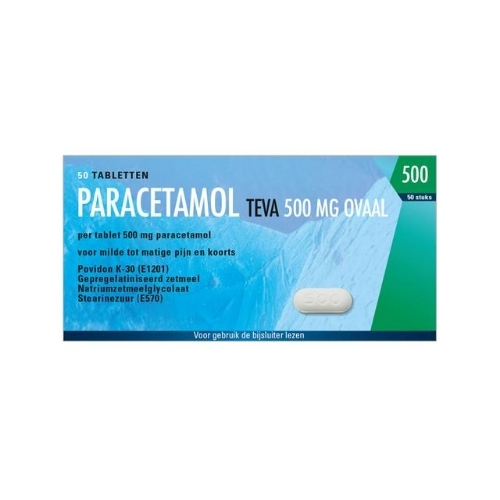 Teva Paracetamol 500mg Tabletten 50 stuks