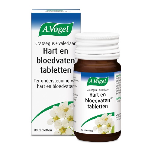 A.Vogel Crataegus + Valeriaan Tabletten 80 stuks