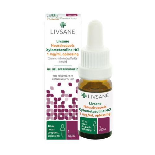 Livsane Neusdruppels Xylometazoline HCL 1mg/ml 10ml