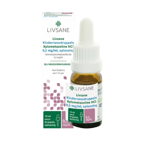 Livsane Xylometazoline HCI 0,5 mg/ml Neusdruppels 10ml