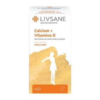 Livsane Calcium Met Vitamine D3 60 stuks