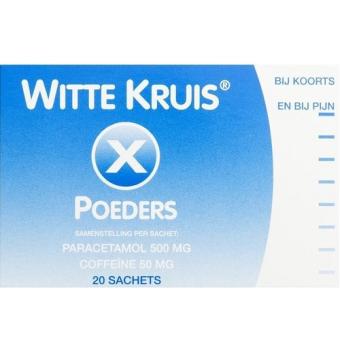 Witte Kruis Paracetamol 500mg Coffe?ne 50mg Sachets 20 stuks