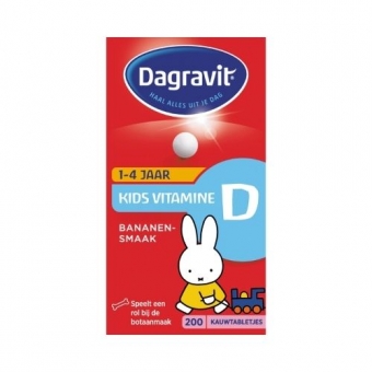 Dagravit Kids Vitamine D 200 kauwtabletten