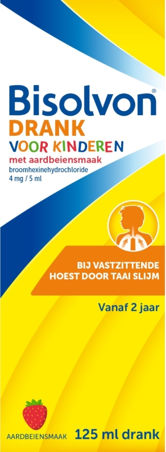 Bisolvon Voor Kinderen Broomhexine 4mg/5ml Drank 125ml