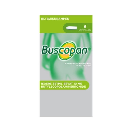Buscopan Zetpillen Voor Volwassenen 10mg 6 stuks | BENU Shop