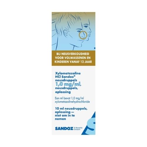 Sandoz Xylometazoline 0,5mg/ml Druppels 10ml