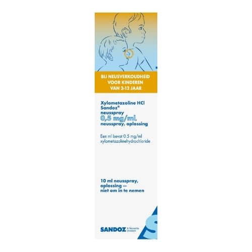 Sandoz Xylometazoline 0,5mg/ml Neusspray 10ml