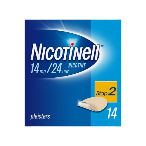 Nicotinell Stap 2 Nicotine 14mg/24uur Pleisters 14 stuks
