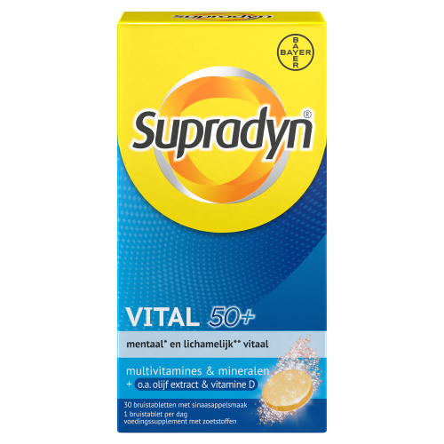 Supradyn Vital 50+ Olijfextract & Vitamine D Bruistabletten 30 stuks