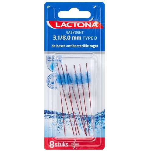 Lactona Easydent B 3,1/8,0mm Ragers 8 stuks