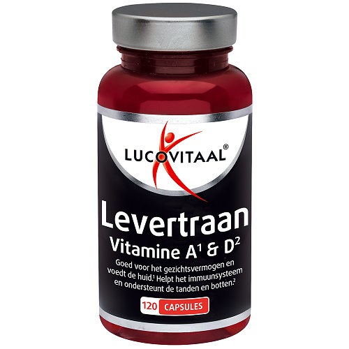 Lucovitaal Levertraan Vitamine A1 & D2 Capsules 120 stuks