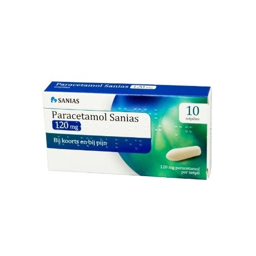 Sanias paracetamol zetpil 120mg