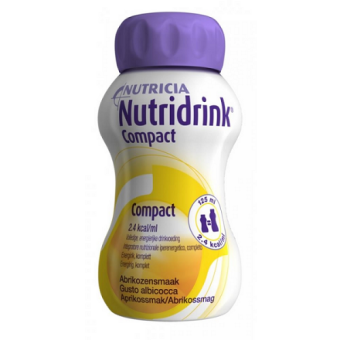 Nutricia Nutridrink Compact Abrikoos Flesjes 4 x 125ml