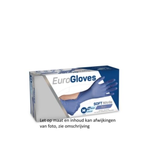 Eurogloves Soft Nitril Poedervrij S Handschoenen 200 stuks