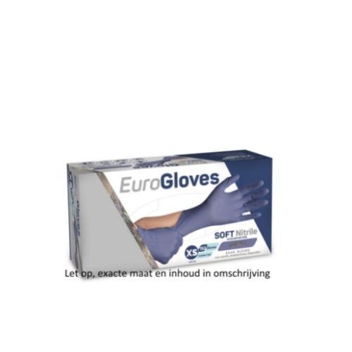 Eurogloves Soft Nitril Poedervrij XS Handschoenen 150 stuks