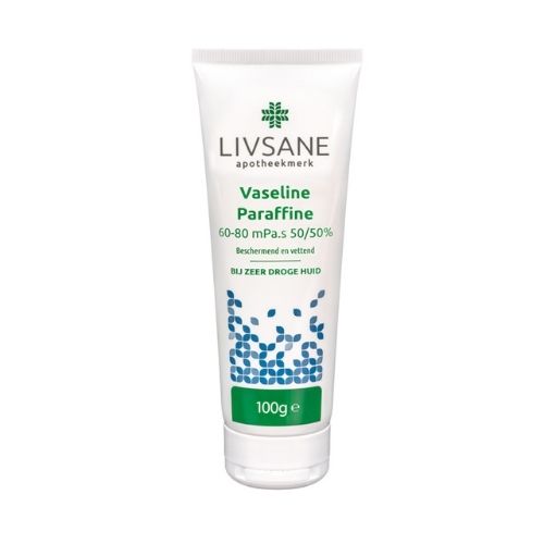 Livsane Vaseline Paraffine 60-80 mPa.s in gelijke delen 100 g