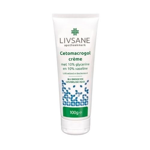 Livsane CetomacrogolcrÃ¨me met 10% vaseline en 10% glycerine 100 g