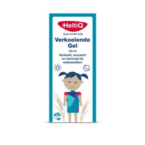 HeltiQ Verkoelende Gel bij waterpokken, 1 flacon 100 ml, 4 sachets 20ml