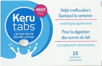 Kerutabs Lactase Enzym Tabletten 15 stuks