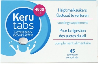 Kerutabs Lactase Enzym Tabletten 45 stuks