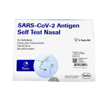 Roche SARS-CoV-2 Rapid Antigen Nasal Zelftests 5 stuks