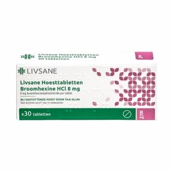 Livsane Hoesttabletten Broomhexine 8mg 30 stuks