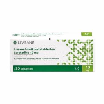 Livsane Loratadine 10mg Hooikoortstabletten 30 stuks