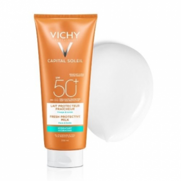 Vichy Capital Soleil SPF50+ Hydraterende Zonnebrand Melk 300ml