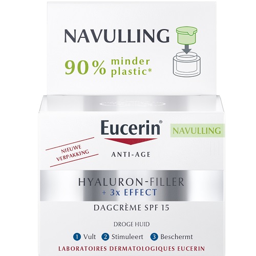Eucerin Hyaluron-Filler 3x Effect Navulverpakking DagcrÃ¨me SPF15 50ml