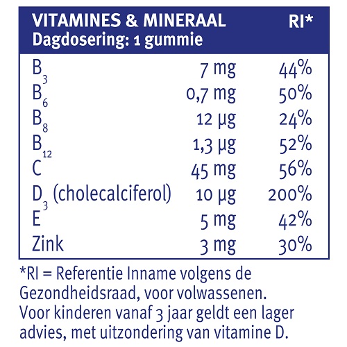 Davitamon Junior Extra Vitamine D Gummies 60 stuks