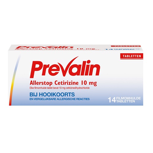 Prevalin Allerstop Cetirizine 10mg Tabletten 14 stuks