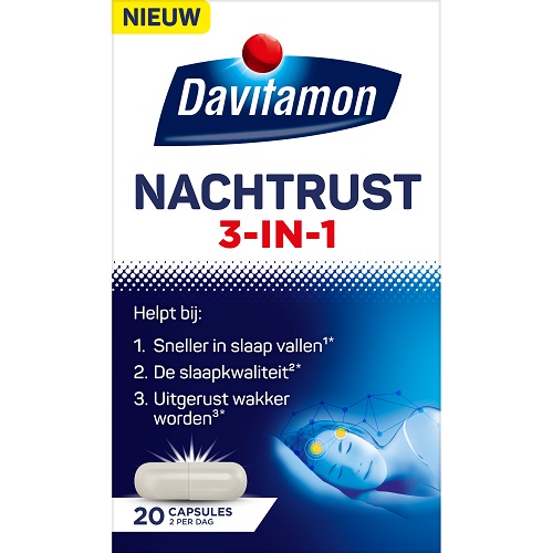 Davitamon Nachtrust 3-in-1 Capsules 20 stuks