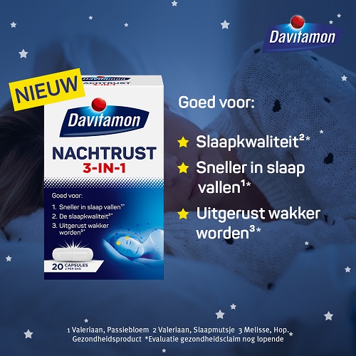 Davitamon Nachtrust 3-in-1 Capsules 20 stuks