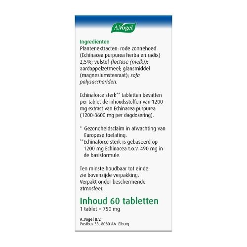 A.Vogel Echinaforce Sterk Tabletten 60 stuks