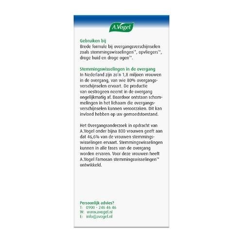 A.Vogel Overgang Totaal Tabletten 60 stuks