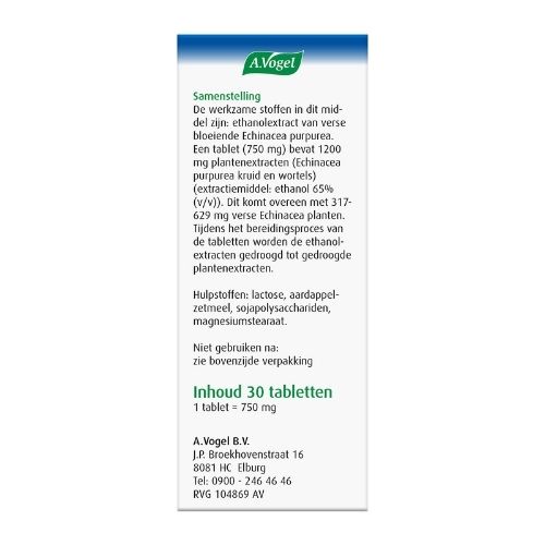 A.Vogel Echinaforce Sterk 1200mg Tabletten 30 stuks