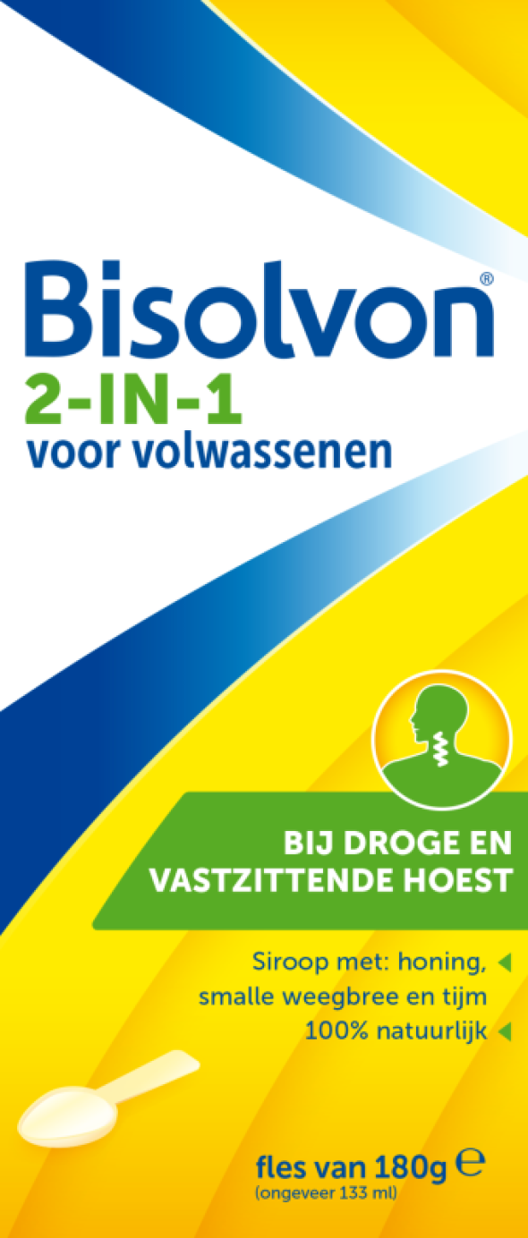 Bisolvon 2 in 1 Voor Volwassenen Siroop 133ml