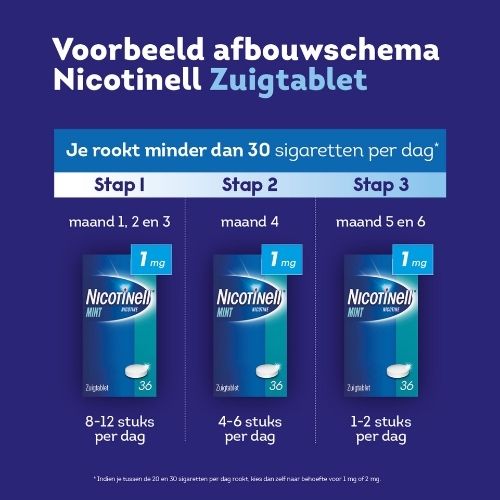 Nicotinell Mint Nicotine 1mg Zuigtabletten 36 stuks