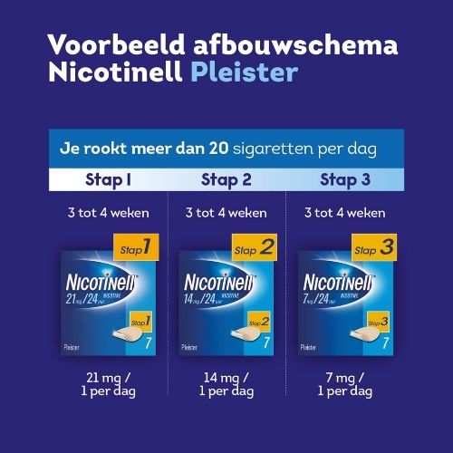 Nicotinell Pleisters 7 mg 7 stuks