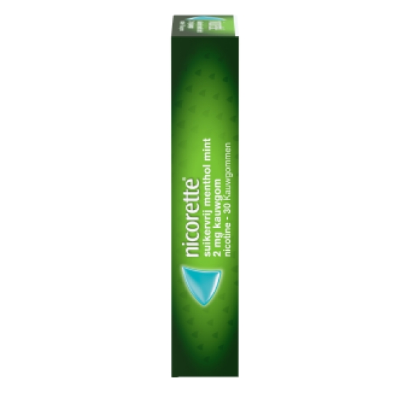 Nicorette Kauwgom Methol Mint 2mg 30 stuks